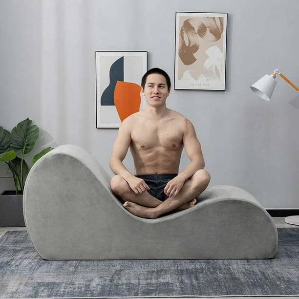 Soul Light Art Yoga Lounge Chair Yoga Couch Yoga Chaise for Room for Adults Couple Engineered Wood Settee