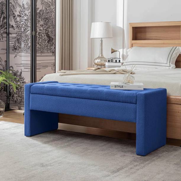 FRIENDS LIFE Upholstered Flip Top Storage Bench Bedroom Solid Wood Settee