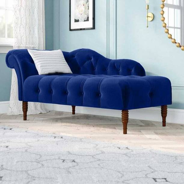 India wood mart Velvet Luxury Couch Rosewood 3-Seater Settee Sofa Diwan Couch Engineered Wood Diwan