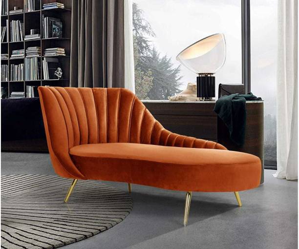 wooden luxury wooden chaise lounge /couch diwan /bench settee orange Fabric Diwan