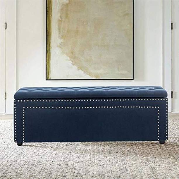 Arcraft Sissel Upholstered Storage Bench Sofa Settee Storage Ottoman with Storage Solid Wood Settee