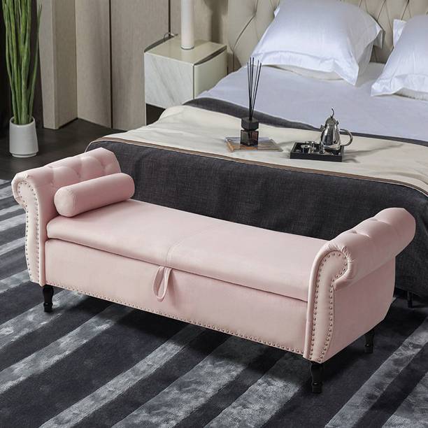 MAJESTIC MART Luxury Pined Design Settee with Storage | Diwan For Livingroom, Bedroom, Office Solid Wood Settee
