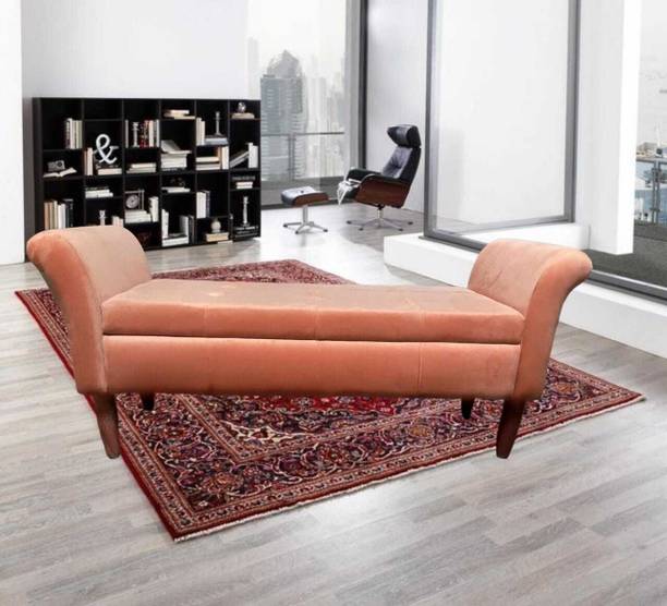 TFS Premium Velvet Sofa/Settee/Bench for Bedroom/Office/Living room 2 seater Solid Wood Settee