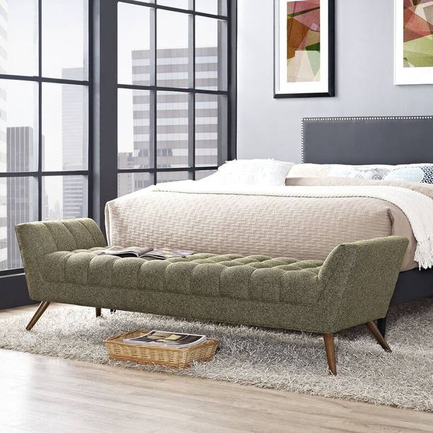 TFS Premium wooden Setttee / lounger chaises/ fabric bench / couch Fabric Settee Solid Wood Settee