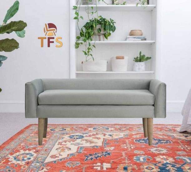 TFS Modern Cobalt Accent Bench/Sofa for Entryway/ Bedroom /Livingroom 3 seater Solid Wood Settee