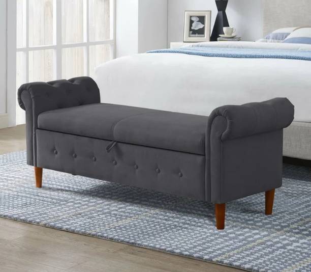 TFS Luxury Bench Settee with Storage Box For Living Room/Bedroom/Office/3 seater Fabric Settee