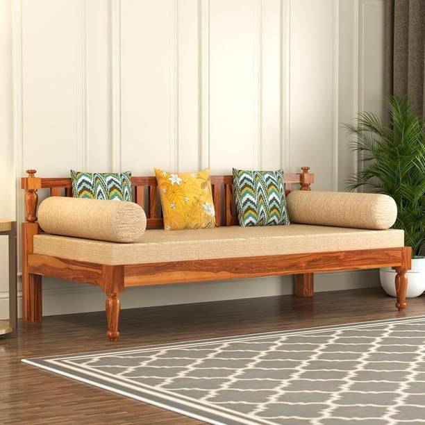 Suncrown Furniture Crownline Sheesham Wood Diwan Bed For Living Room Solid Wood Diwan