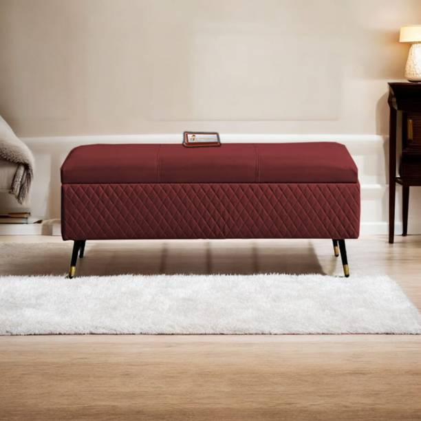 TFS Luxury Quilting Stitches Settee/Sofa with Storage Box For Bedroom/Livingroom Solid Wood Settee