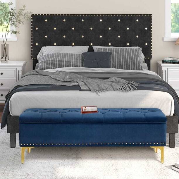 TFS Luxurious Upholstery Sofa/Bench/Settee with Storage Box For Bedroom Livingroom Solid Wood Settee