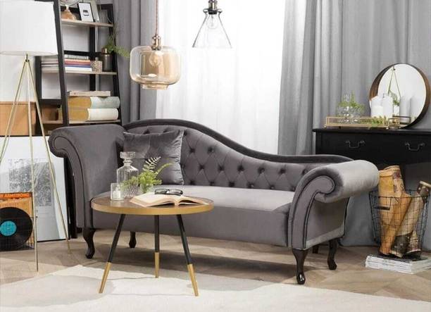 Soul Light Art Chesterfield Chaise Lounge Couch Button Tuffted Velvet Diwan Foam Foam Diwan