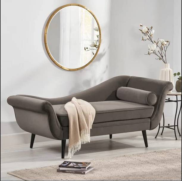 Soul Light Art 2-Seater Rosewood Settee Sofa Diwan Couch Chaise Lounge Fabric Diwan
