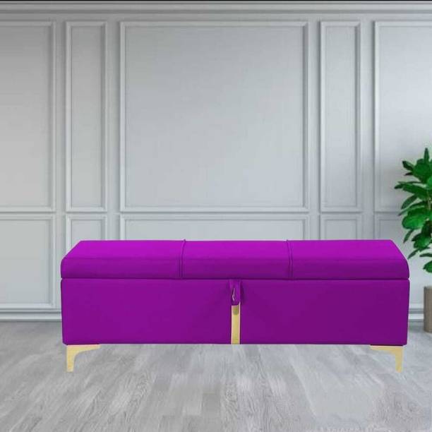 TFS Versatile storage bench/diwan with golden design For Living Room/Bedroom Solid Wood Settee