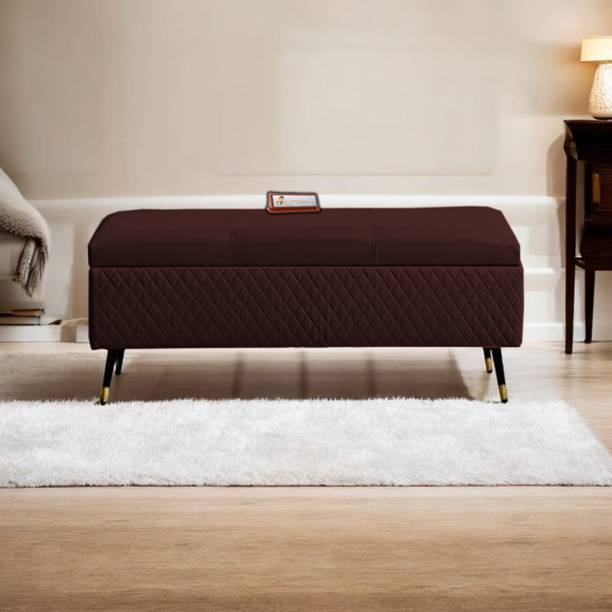 TFS Luxury Quilting Stitches Settee/Sofa with Storage Box For Bedroom/Livingroom Solid Wood Settee