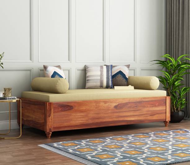 NATRAJ ART & CRAFT Sheesham Wood Diwan Bed with Storage for Living Room | Sofa Couch for Bedroom | Solid Wood Diwan