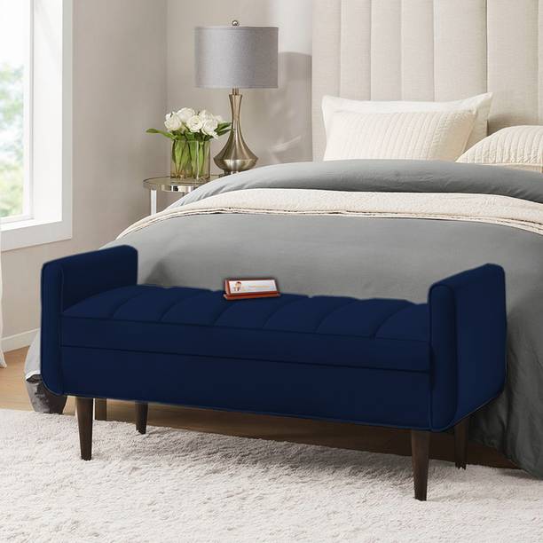 TFS Luxury Bench 2 Seater Settee with Storage Box For Living Room/Bedroom/Office Solid Wood Settee