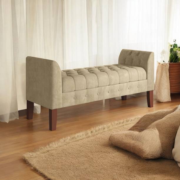 MAJESTIC MART Premium Tufted Settee with Storage Bench 2 Seater Sofa for Living Room Bedroom Solid Wood Settee