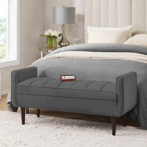 TFS Luxury Bench 2 Seater Settee with Storage Box For Living Room/Bedroom/Office Solid Wood Settee