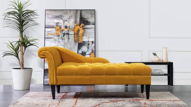 soul craft Sheessham Wood Tantric Chaise Loung Chair, Yoga Chaise Lounge,Chaise Luxury Sofa Engineered Wood Diwan