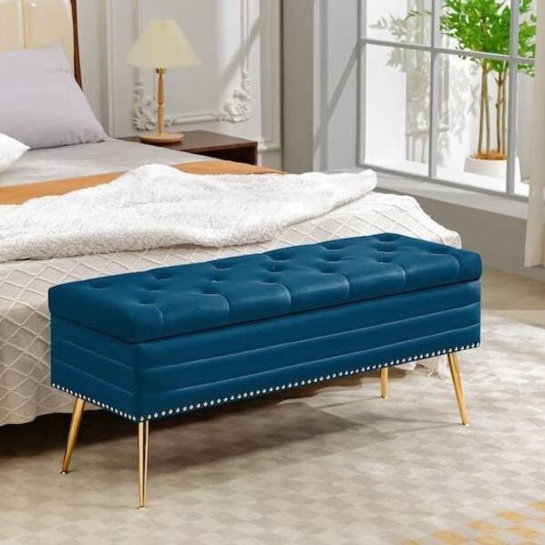 MAJESTIC MART Luxurious Storage Bench 2 Seater Sofa Settee Ottoman for Living Room/Home/Office Solid Wood Settee
