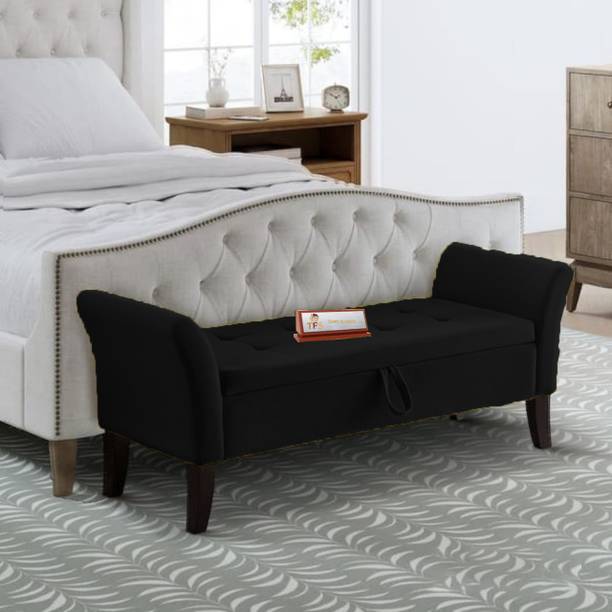 TFS Classic Luxury Design 2 Seater Sofa/Bench with Storage Box For Home/Office Solid Wood Settee