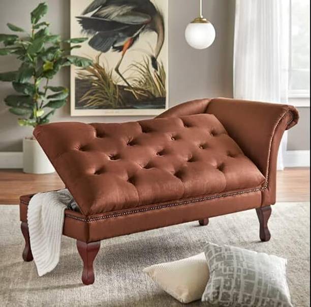Soul Light Art Chesterfield-style longue/couch sofa armchair sofa chaise lounger Brown Engineered Wood Diwan