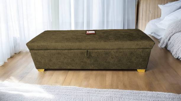 TFS Luxurious Bench/Sofa/Ottoman With Box Velvet Fabric for Bedroom/Living room Solid Wood Settee