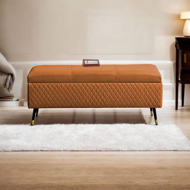 TFS Luxury Quilting Stitches Settee/Sofa with Storage Box For Bedroom/Livingroom Solid Wood Settee