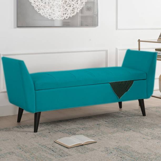 TFS Classy Upholstered Bench/Sofa/Settee with Storage Box for Bedroom/Livingroom Solid Wood Settee