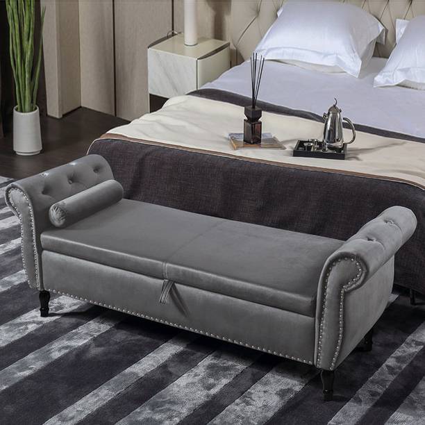 MAJESTIC MART Luxury Pined Design Settee with Storage | Diwan For Livingroom, Bedroom, Office Solid Wood Settee