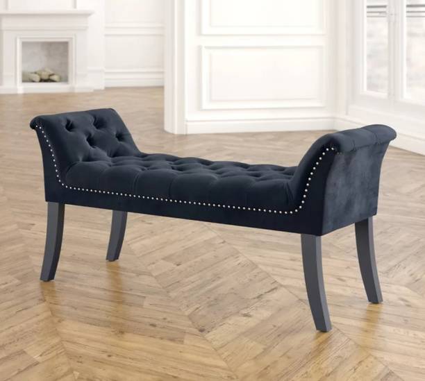 TFS Luxurious Button-Tufted Bench Solid Wood Settee
