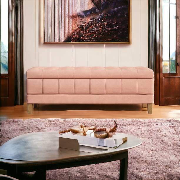MAJESTIC MART Upholstered Storage Bench Sofa Settee Ottoman for Livingroom, Bedroom, Office Foam Settee