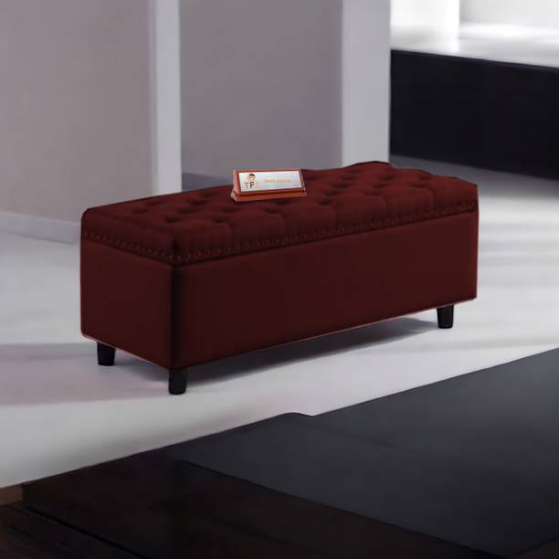 CozyLiving Luxurious Velvet Fabric Tufted Nailhead Trim Settee/Sofa for Bedroom/Livingroom Solid Wood Settee