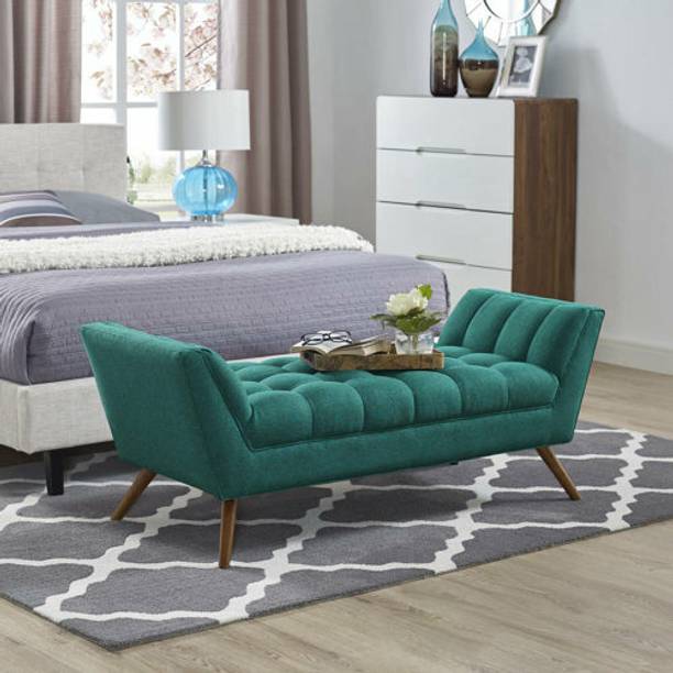 TFS Luxurious Bench With Back and Armrest Solid Wood Settee