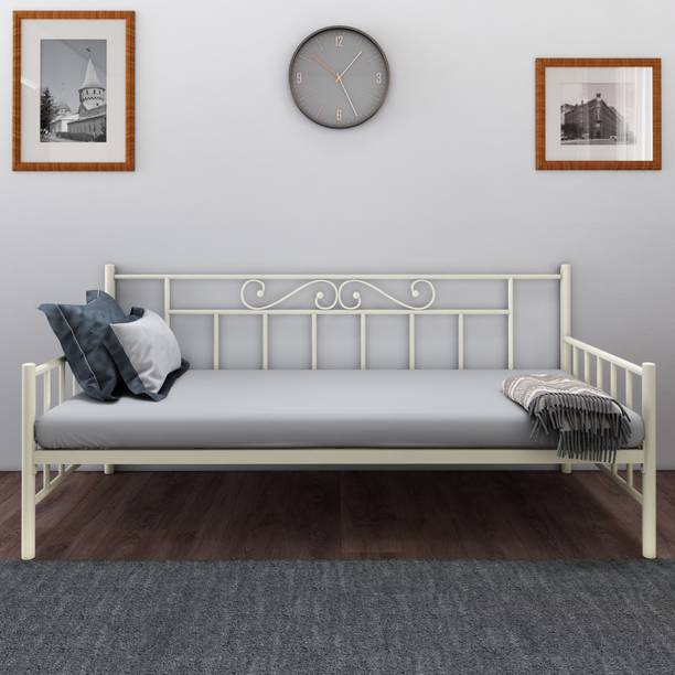 होंडेक Prestige Daybed with Mattress, Sofa Bed for Bedroom, Living Room & Guests Metal Diwan