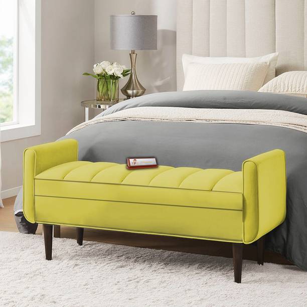 TFS Luxury Bench 2 Seater Settee with Storage Box For Living Room/Bedroom/Office Solid Wood Settee