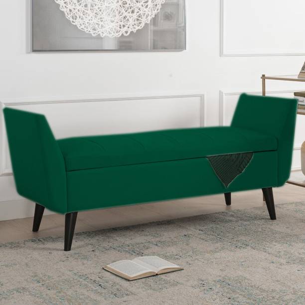 TFS Classy Upholstered Bench/Sofa/Settee with Storage Box for Bedroom/Livingroom Solid Wood Settee