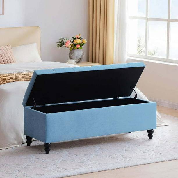 MAJESTIC MART Luxurious Bench Ottoman with Storage | Settee For Bedroom, Living Room, Entryway Solid Wood Settee