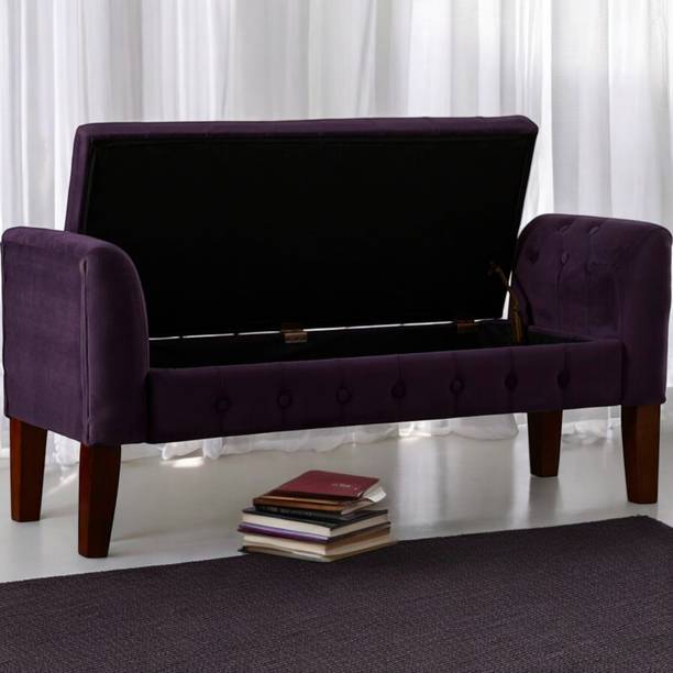 MAJESTIC MART Premium Tufted Settee with Storage Bench 2 Seater Sofa for Living Room Bedroom Solid Wood Settee