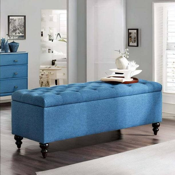 MAJESTIC MART Luxurious Bench Ottoman with Storage | Settee For Bedroom, Living Room, Entryway Solid Wood Settee