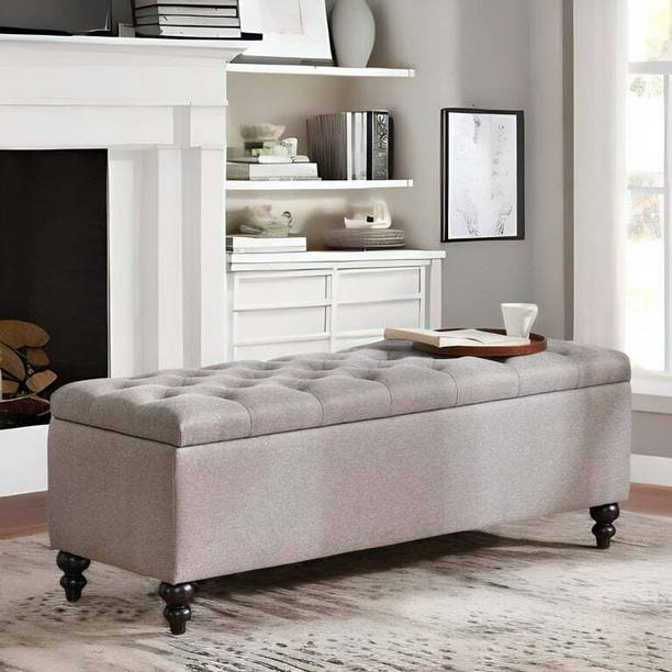 MAJESTIC MART Luxurious Bench Ottoman with Storage | Settee For Bedroom, Living Room, Entryway Solid Wood Settee