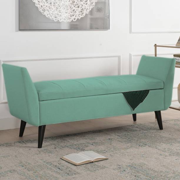 TFS Classy Upholstered Bench/Sofa/Settee with Storage Box for Bedroom/Livingroom Solid Wood Settee
