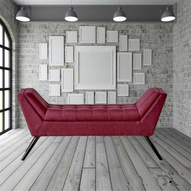TFS Premium wooden Velvet fabric bench for bedroom/Living room/Office Solid Wood Settee