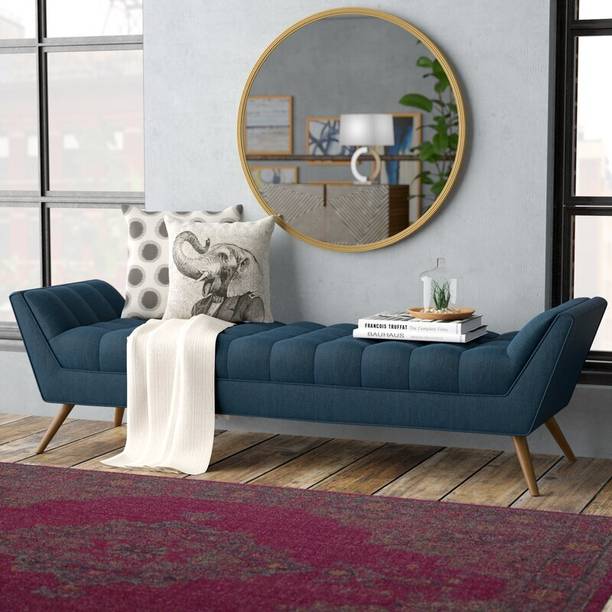 TFS Premium wooden Setttee / lounger chaises/ fabric bench / couch Fabric Settee Solid Wood Settee