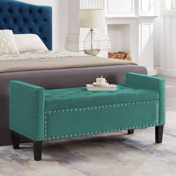 TFS Luxury Button Tufted Nail-Head Settee/Sofa 3 Setter For Bedroom/Living-room Solid Wood Settee
