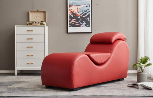 India wood mart Sheesham wood Sofa Chaise with Detachable Pillows for Relaxation and Yoga Red Solid Wood Diwan