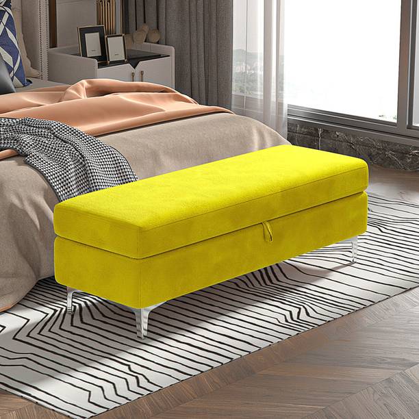 TFS Flip Top Storage Bench with beautiful steel legs Solid Wood Settee