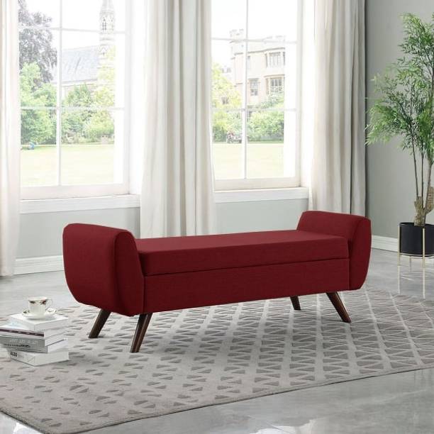 TFS Modern Settee/Diwan with Storage Space 2 seatter for Bedroom/Living-room Solid Wood Settee