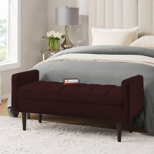 TFS Luxury Bench 2 Seater Settee with Storage Box For Living Room/Bedroom/Office Solid Wood Settee