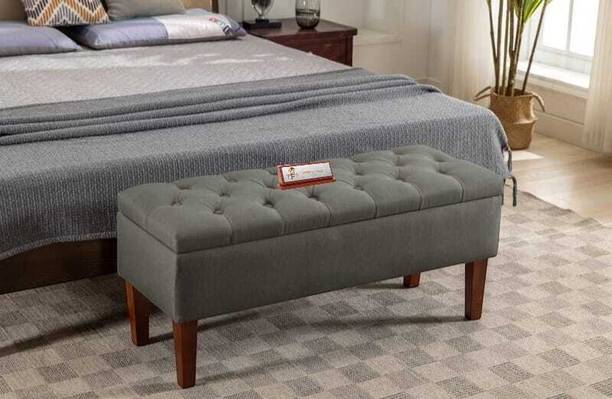 TFS Classic Luxury Design 2 Seater Sofa/Bench with Storage Box For Home/Office Solid Wood Settee