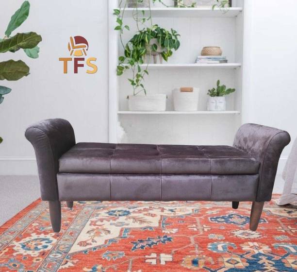 TFS Premium Velvet Sofa/Settee/Bench for Bedroom/Office/Living room 2 seater Solid Wood Settee